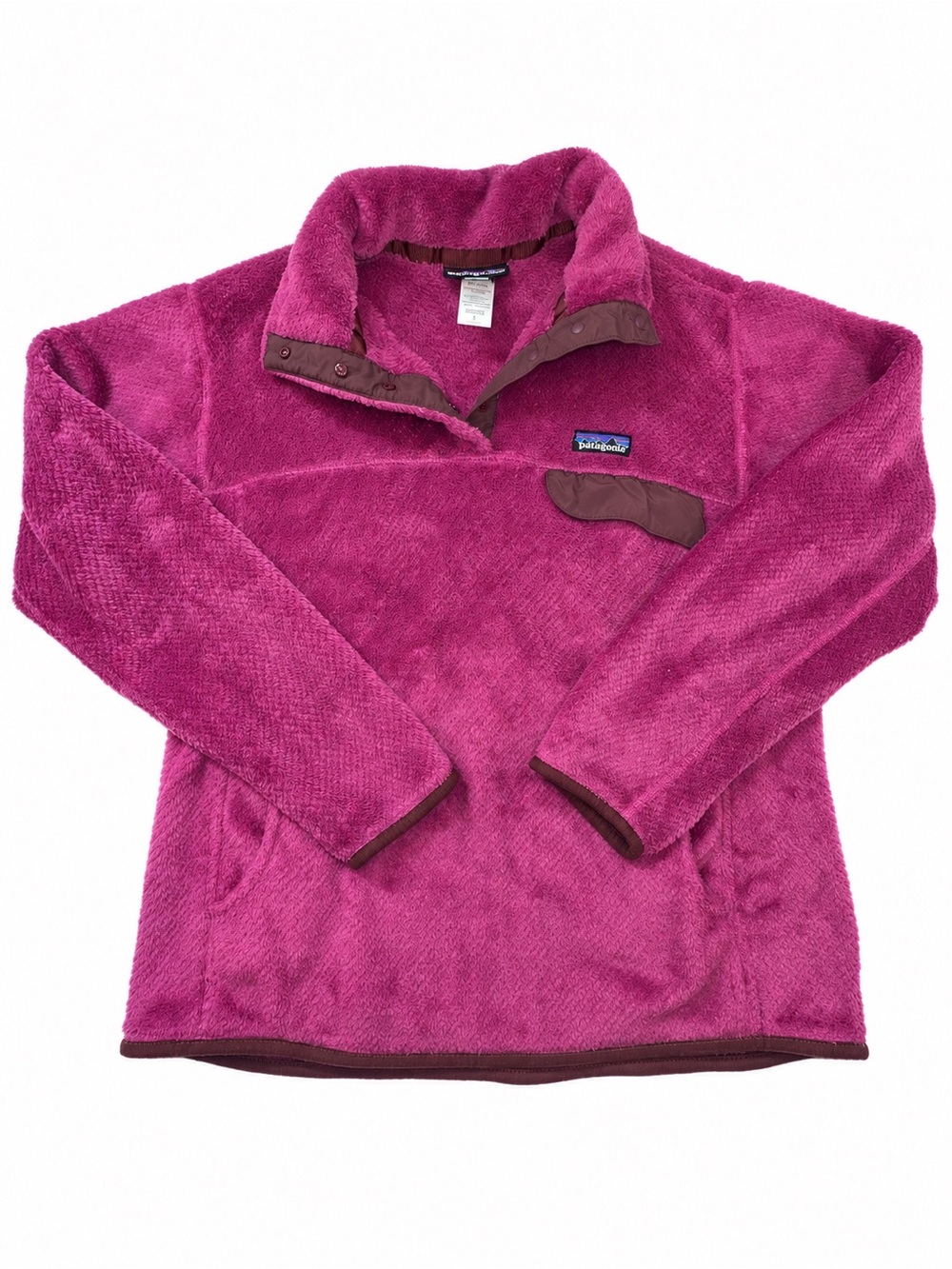 Patagonia Re-Tool Snap-T Women’s Large Fushia Fleece Pullover Good Condition